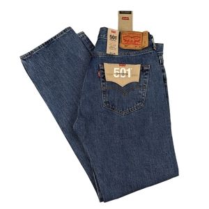 Levi's 501 Original Fit Men's Jeans 34x32 Medium Stonewash W34L32 #0193 NWT